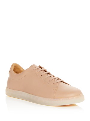 

PAIRS IN PARIS Mens Beige ShoeTips N1 Кожаные кроссовки на платформе с круглым носком, Бежевый, N1