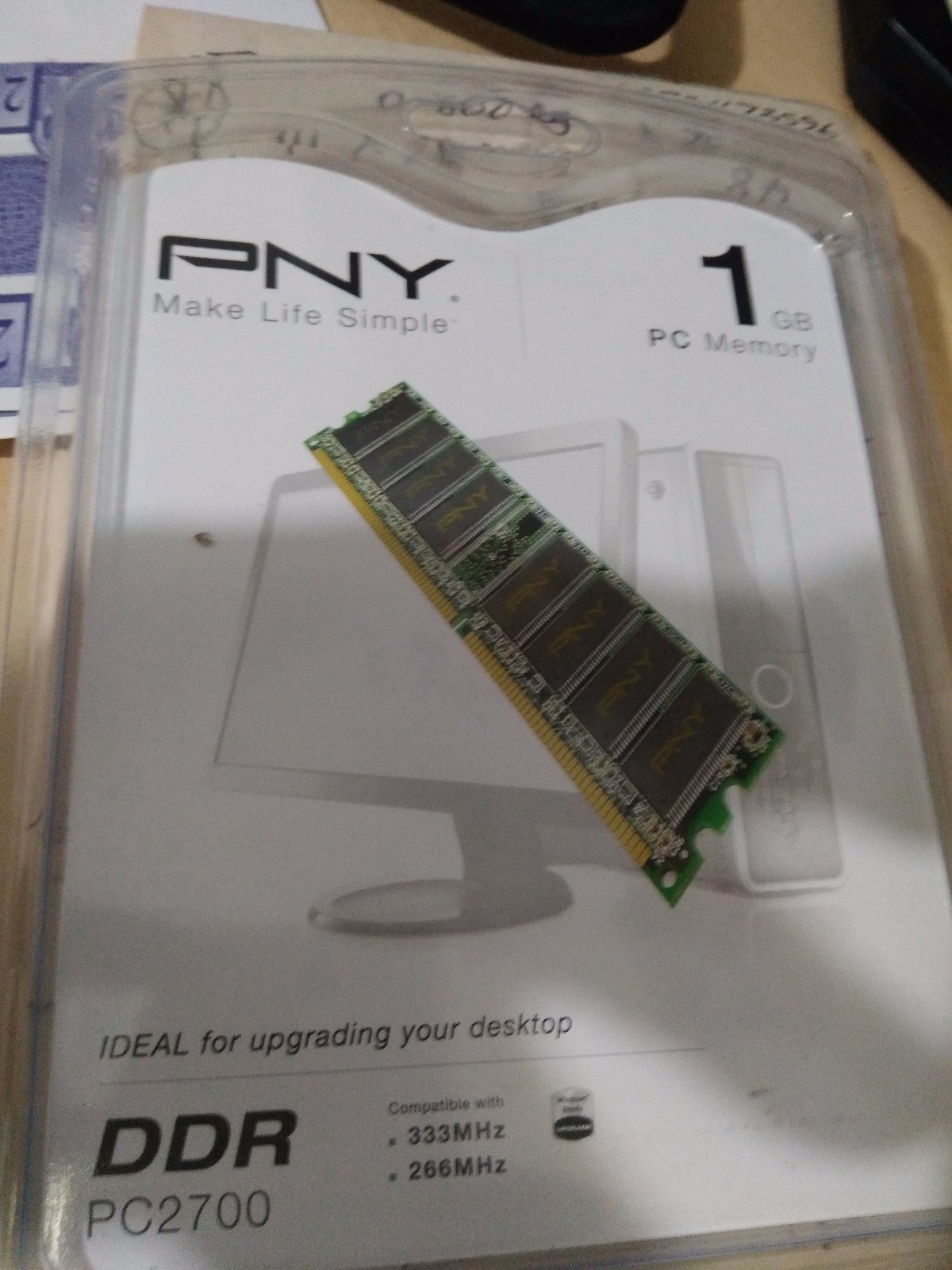 UPC 751492226477 product image for Pny Pc2700 1 Gb Dimm 333 Mhz Ddr Memory | upcitemdb.com