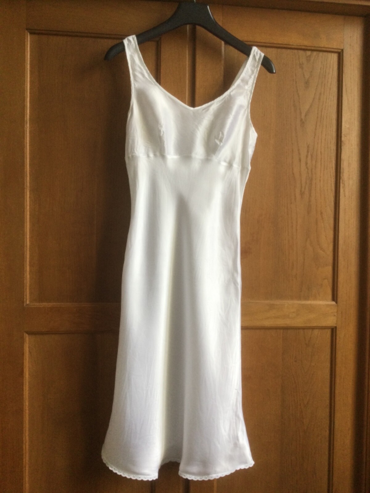 Negligee / Nachthemd / Unterkleid mit Spitze Gr. 42, Vintage