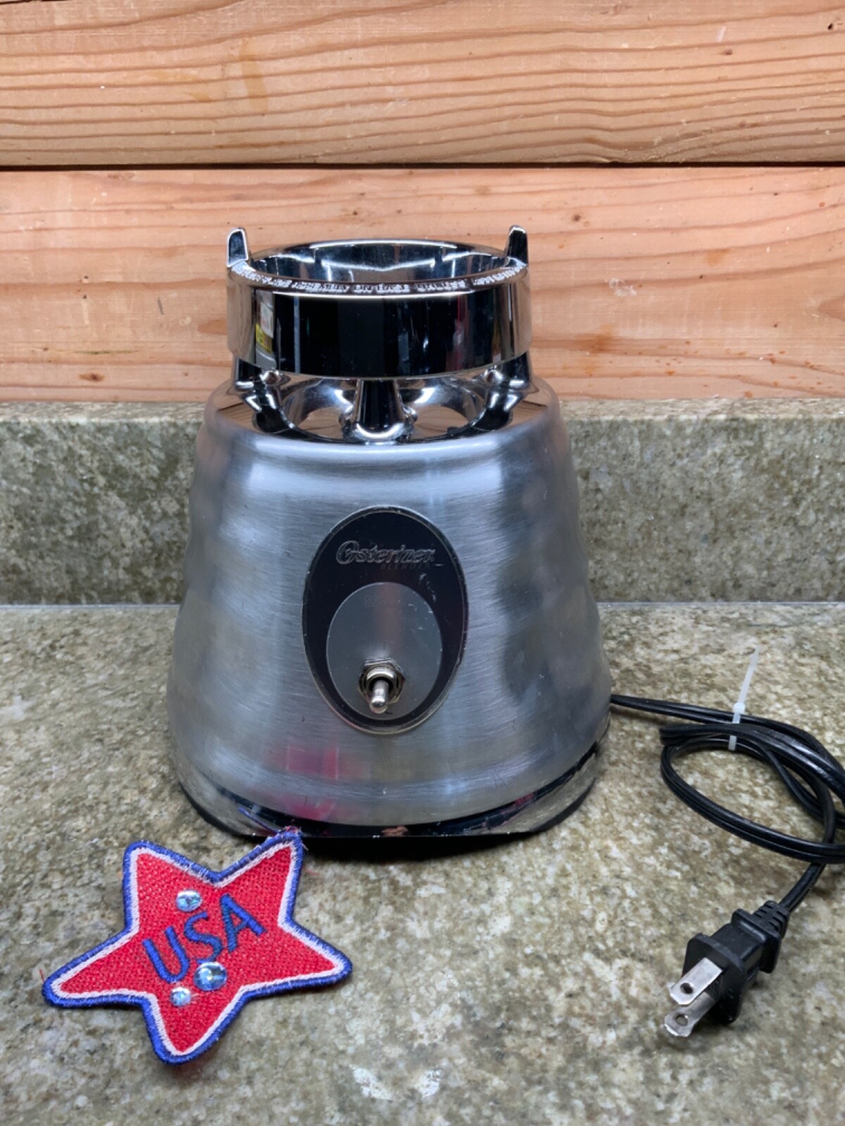 Vintage Osterizer Classic Beehive Blender BASE ONLY Brushed Aluminum