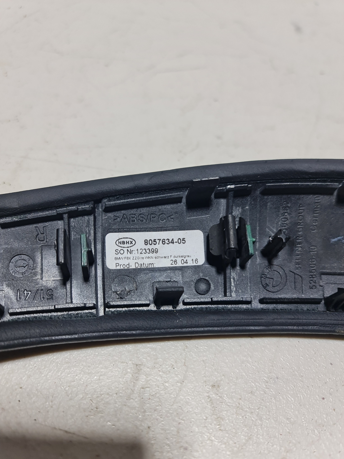 0 Bmw 2015-2020 51-41-8-057-634 51418057634 Cover Interior Handle Leather Ri image 4