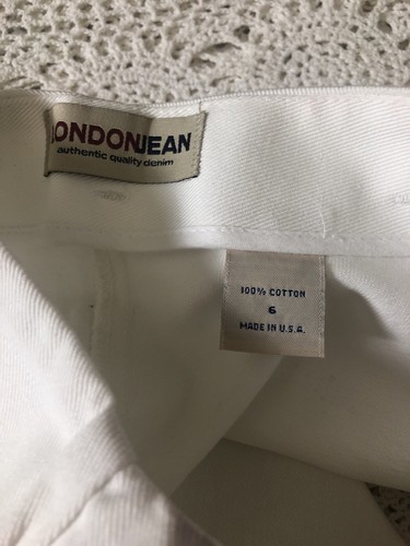 London Jean Shorts White Color Authentic Quality Demin