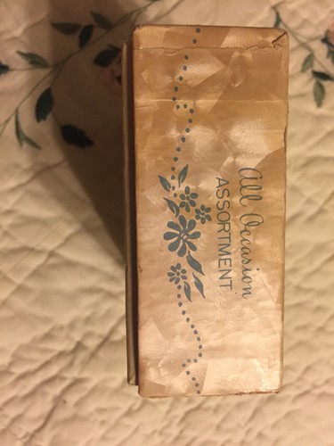 Vintage Cardboard Box Little Pearls All Occasion Assortment