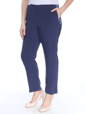 

SONIA RYKIEL Женские темно-синие брюки прямого кроя Размер: 42 Талия, Navy, 17410351-83