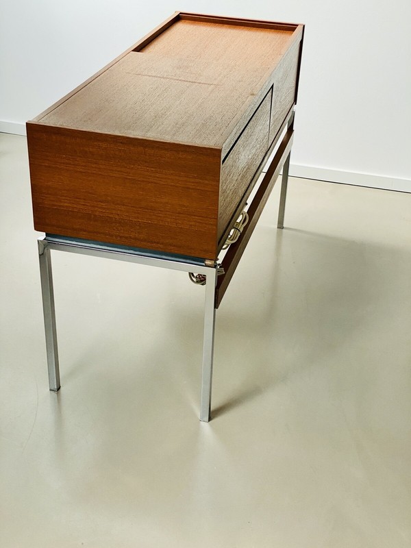 Grundig Studio 650 Vintage 60s 70s Radio Luxus DUAL Record Player Walnut Wood