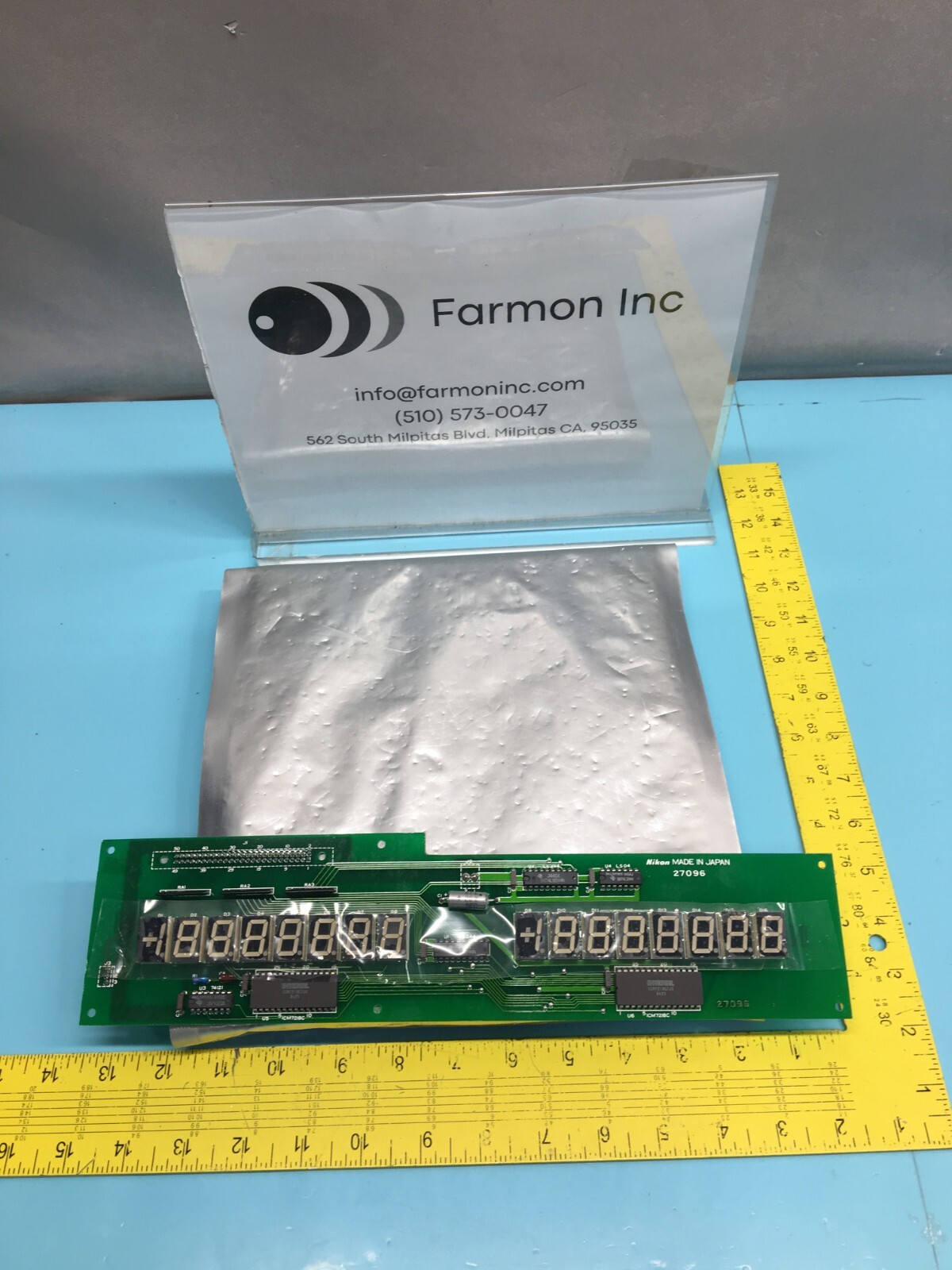 NIKON KBA00101-AE58 PCB BOARD, 27096,  STAGE DR. COUNTER DISPLAY, 154801