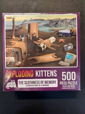 Exploding Kittens 500 Piece Puzzle - Slothness Of Memory - Sealed