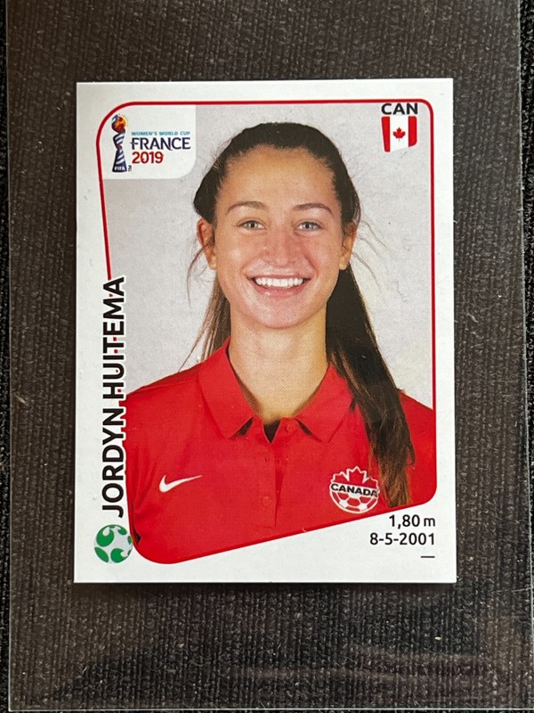 Vignette Sticker Panini World Cup Women France 2019 Jordyn Huitema Canada # 343