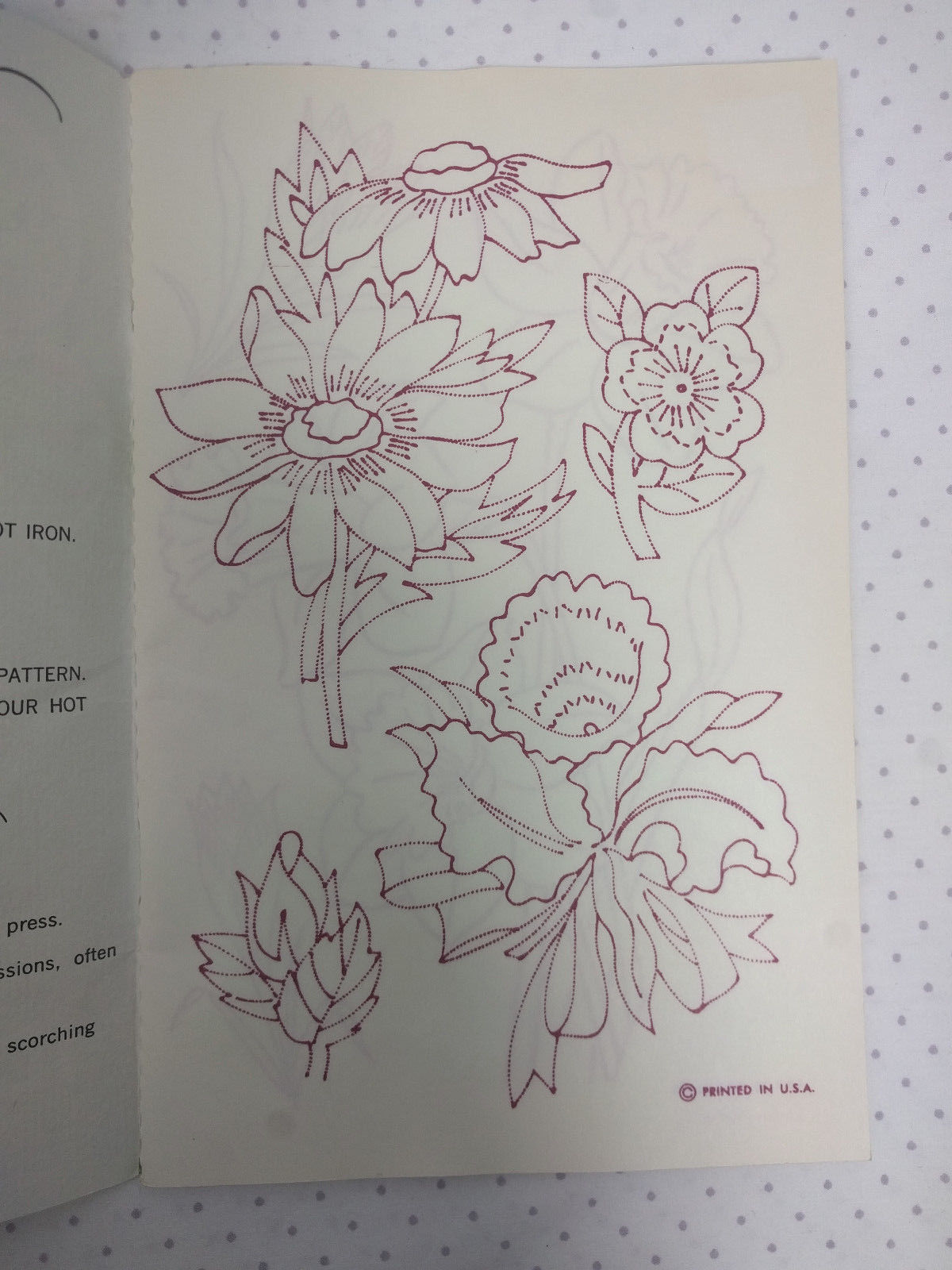 Vogart Fabric Transfer Pattern Idea Book 16 Patterns 1993 Made in USA