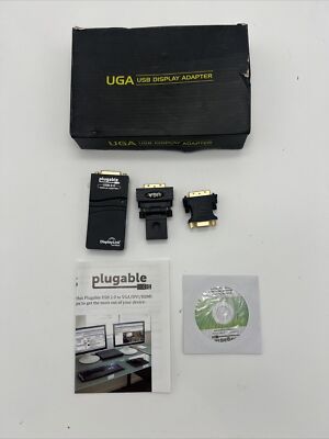 USB 2.0 UGA to VGA DVI HDMI Adapter / Audio Expandable to 6 Display Units.