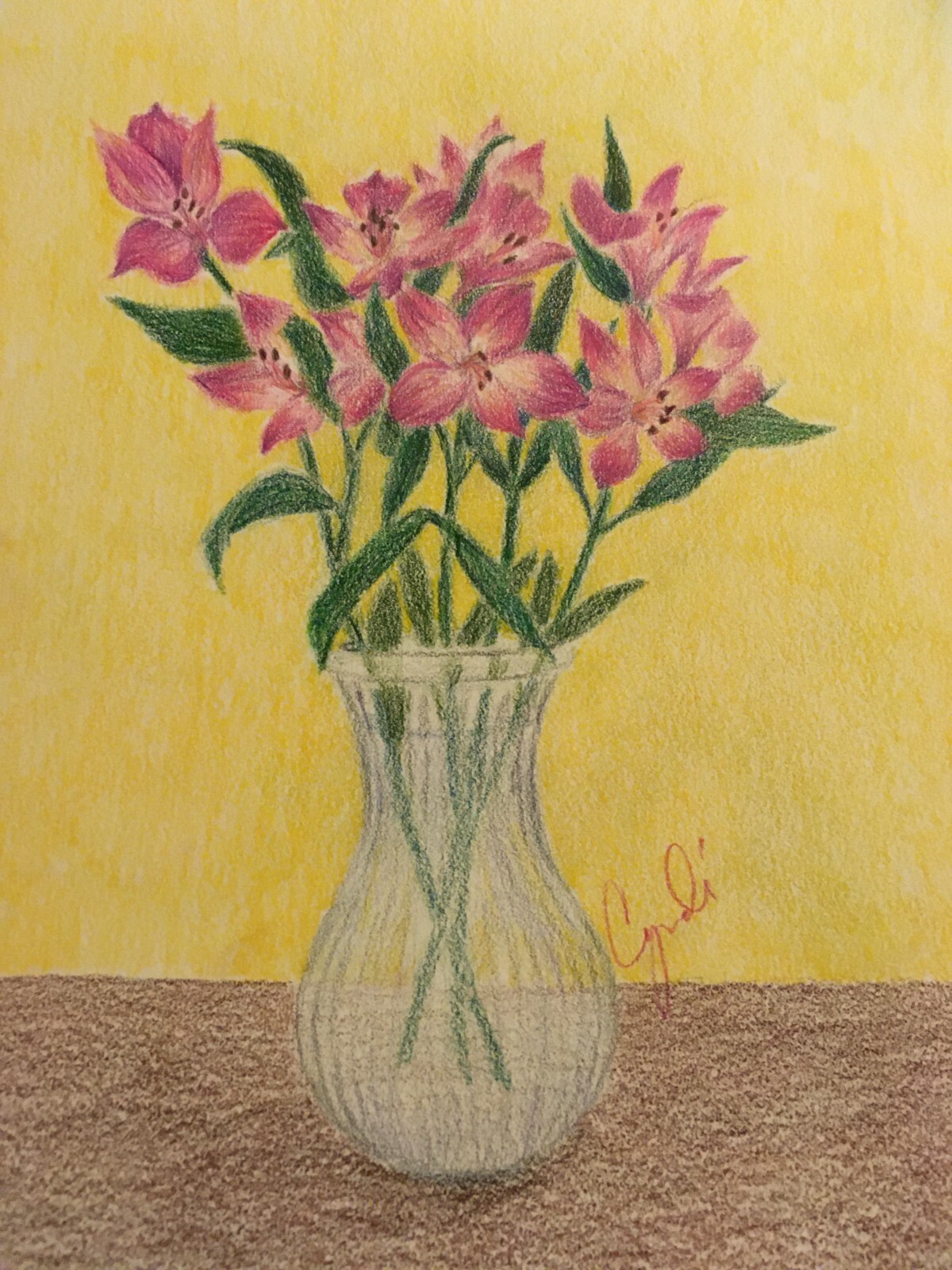 絵画 freesia  sizeF3 絵画 freesia sizeF3 Illustration of Freesia on White
