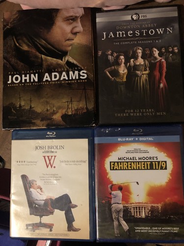 4 US History Movie Lot W. Jamestown Season 1-2 John Adams