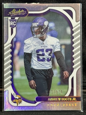 2022 Panini Absolute Rookies Spectrum /275 Andrew Booth Jr #144 Rookie RC