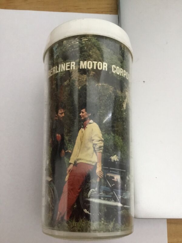 Berliner Motor Company Advertising Cup Motorcycle, Vintage Memorabilia