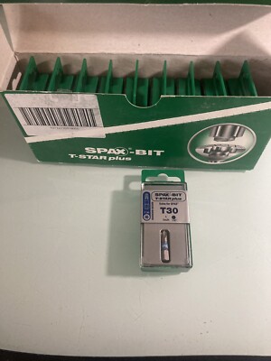 LOT OF 10 SPAX 5000009185309 T30 1/4'' Steel T-Star Plus Driver Bit BRAND NEW