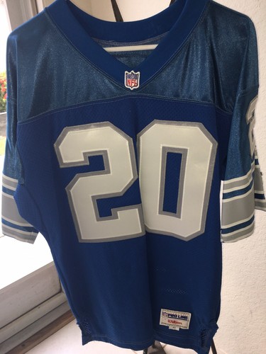 NFL Barry Sanders Authentic Signed Wilson Jersey HOF Rushing King