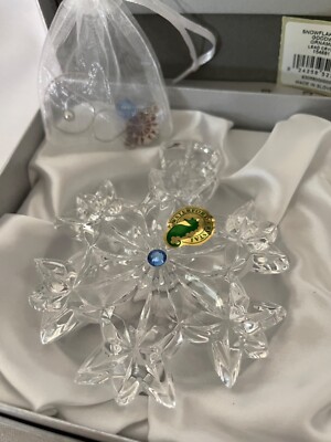 2013 Waterford Snowflake Wishes #154681 GOODWILL ornament - MIB - New old stock!