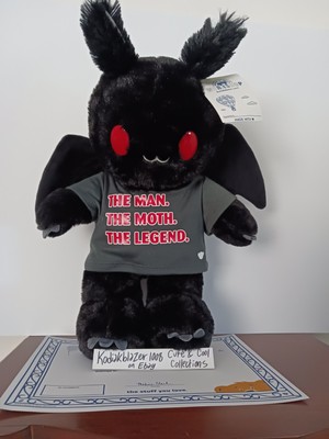 Black Mothman Moth Man Build A Bear W The Man The Moth Legend Shirt STUFFED B4