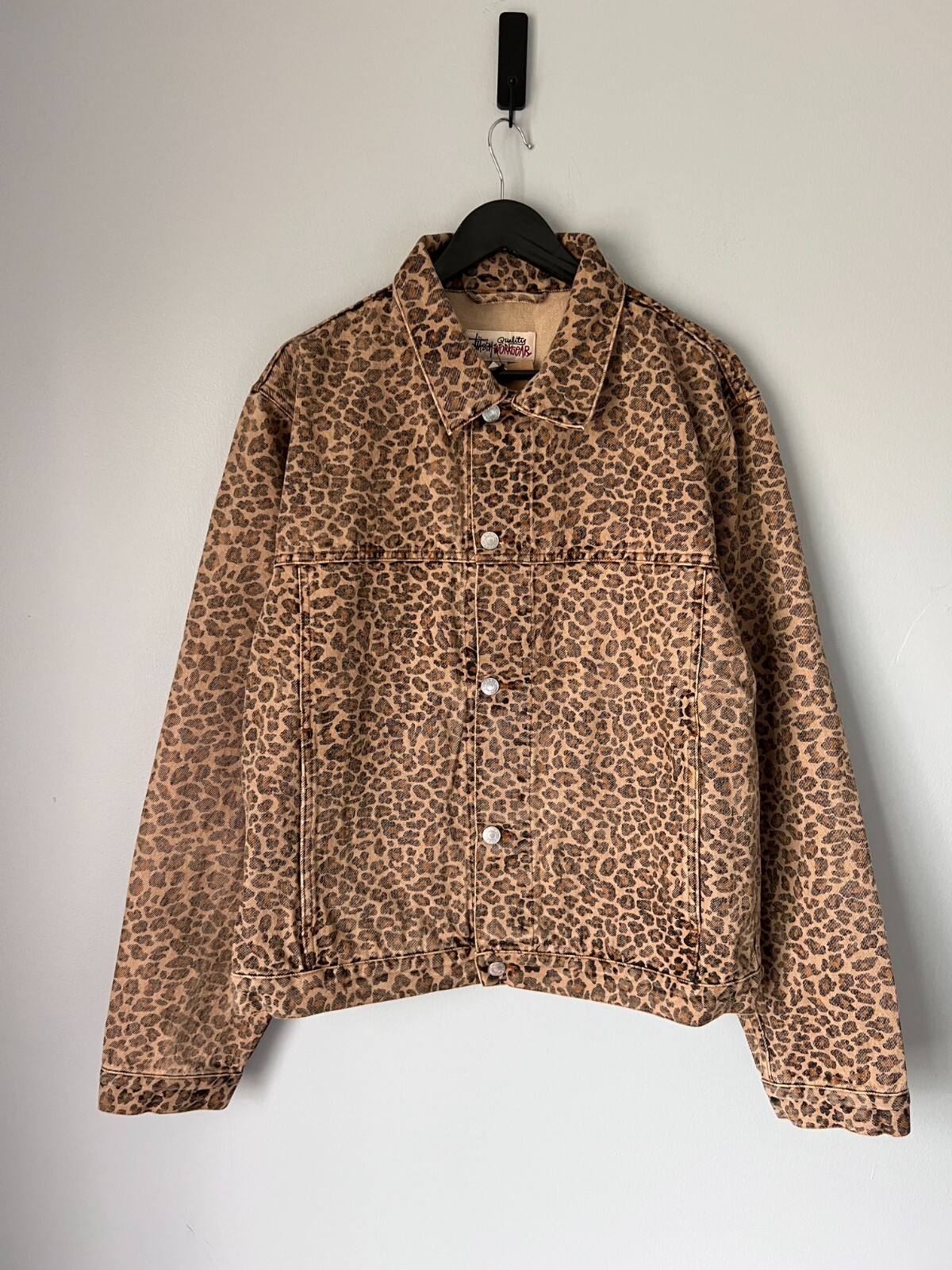 Stussy Trucker Denim Jacket Vintage Wash - Size Large