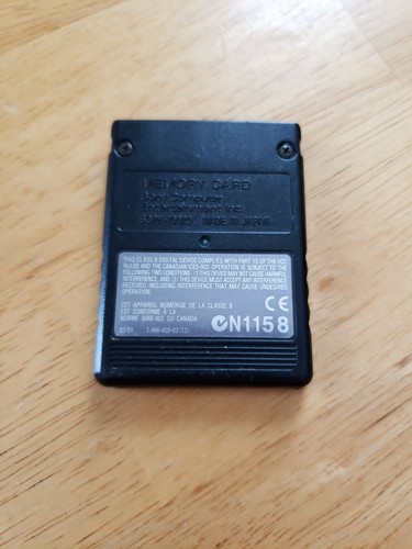 Official OEM Sony Playstation 2 PS2 8MB Magicgate Memory Card SCPH-10020 Black