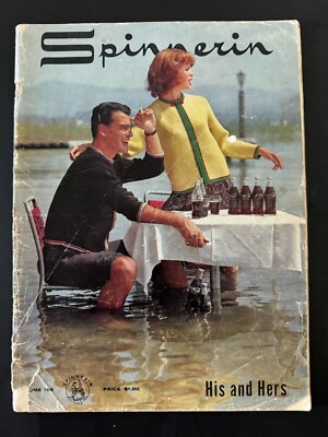 Spinnerin Book No. 166 Vtg 1963 His and Hers SWEATERS Cardigans Pullovers