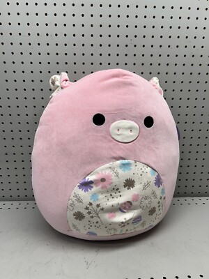 Squishmallows 16'' Peter Pink Pig with Easter Print Belly Large Plush NWT