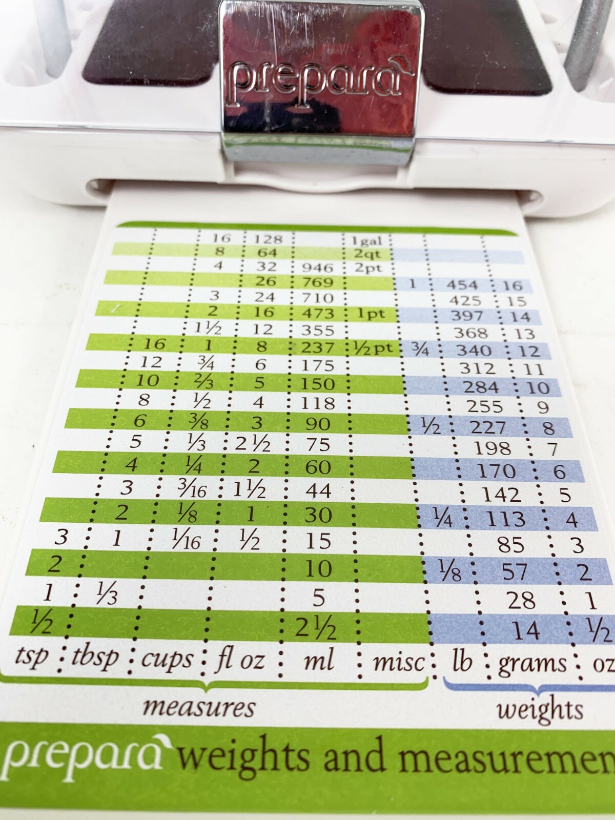 Prepara Chefs Center Cookbook Holder Adjustable Rotates Folds IPad Tablet Shield