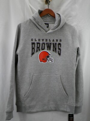 NFL Team Apparel Youth Cleveland Browns Scoreboard Pullover Hoodie Size L