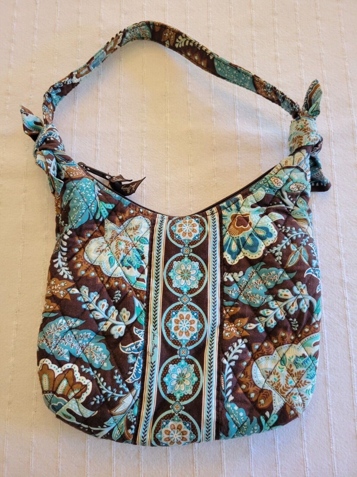 Vera Bradley Brown & Teal Design Shoulder Bag | eBay Vera Bradley Brown & Teal Design Shoulder Bag | eBay