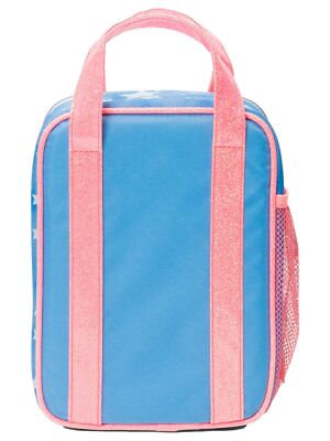 Justice Quilted Denim Stars Rectangular Lunch Bag Tote, Insulated Lunchbox