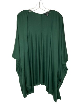 Susan Graver Weekend Jersey-Knit Relaxed Cardigan A399656 Green Size Medium New