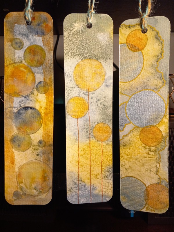 Hand Painted Bookmarks Circles Gift Pack Set Of 3