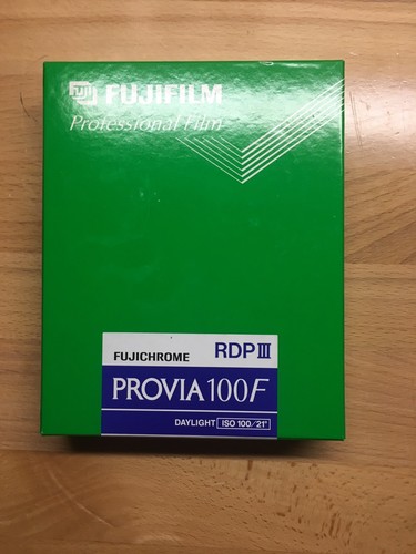 Fujifilm Provia 100F Color slide film 4 x 5