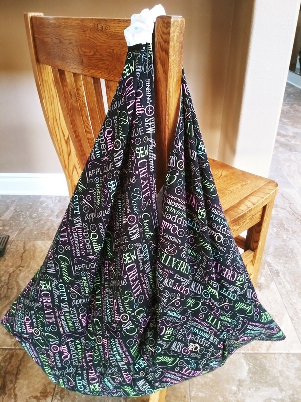 Handmade Origami Bag, Tote Bag Sewing Theme XTR Large SHIPS