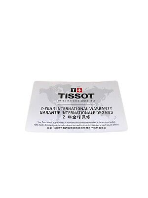 Tissot Watch International Warranty Guarantee Card Two Year Blank Unfilled New