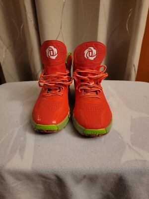 Size 10 - adidas D Rose 4 Restomod Solar Red Rainbow