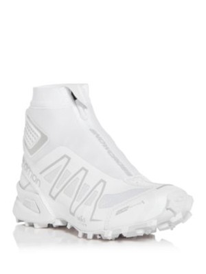 SALOMON Womens White Contagrip  Internal Cinch Snowcross Wedge Sneakers Shoes 9