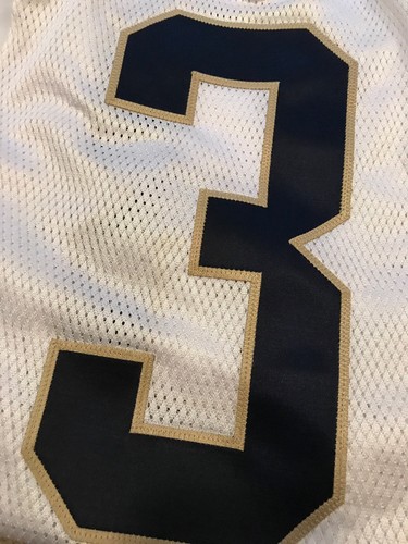 2008 ADIDAS TEAM ISSUED NOTRE DAME FOOTBALL AWAY JERSEY #3