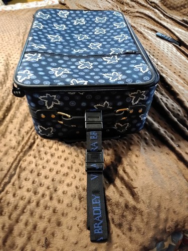Vera Bradley  Blue Leaf 14x24 Rollin Luggage Suitcase, with lock