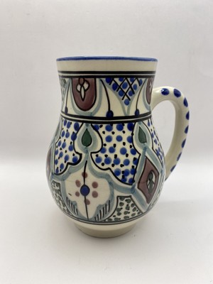 Le Soux Ceramique Belly Mug Stoneware Handpainted 16 Ounce