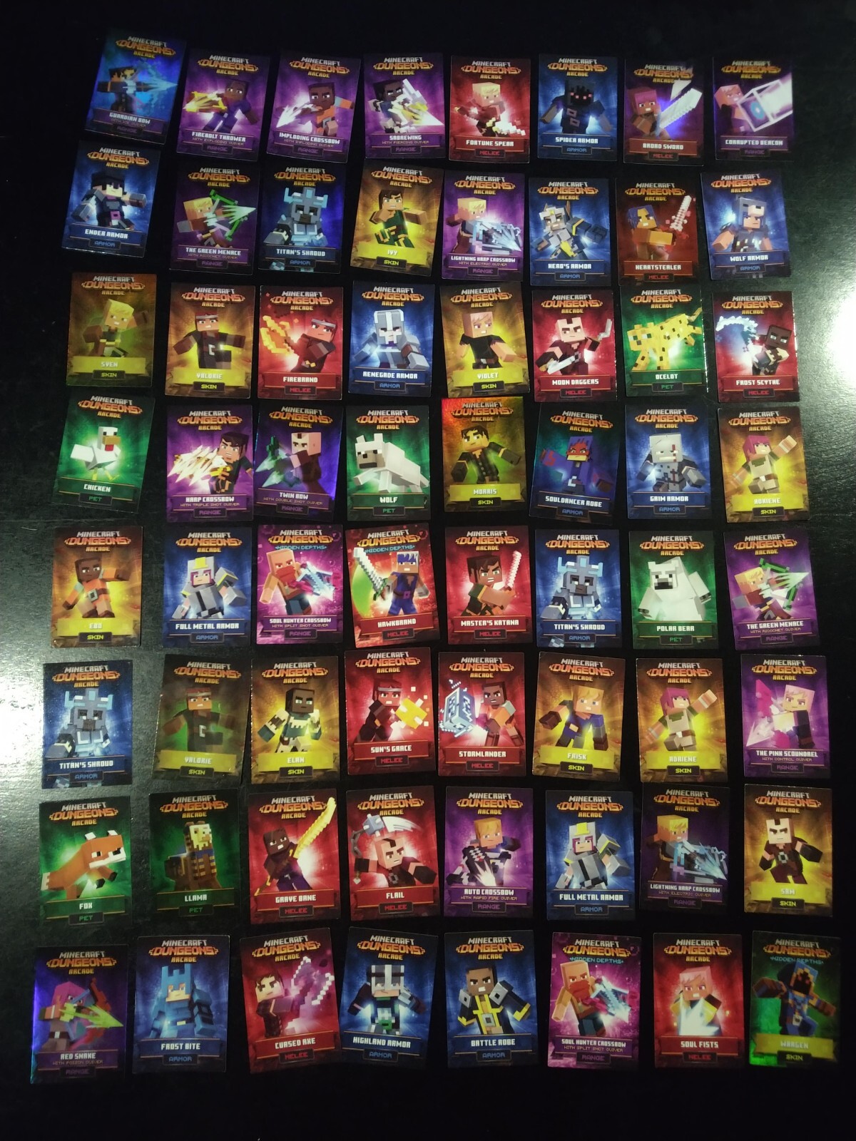 Dave and Busters Minecraft Dungeons Arcade Cards | eBay