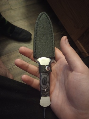 Boot Knife 203403 Black wood dagger full tang knife 7 1/2