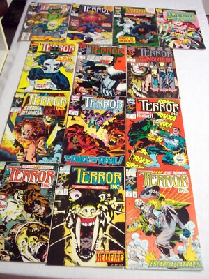13 Terror Inc. Marvel Comics #1 thru #13 Complete Series Fine 1992-1993