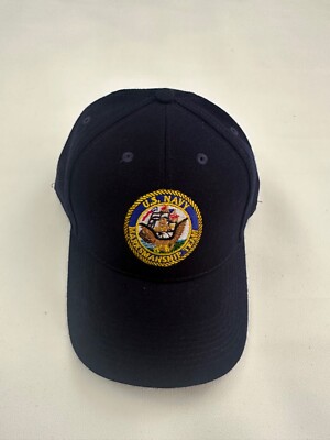 New The Corps US Navy Marksmanship Team Logo Blue Baseball Cap Hat One Size
