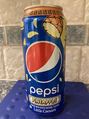 16oz Pepsi Pineapple Soda Can 2023