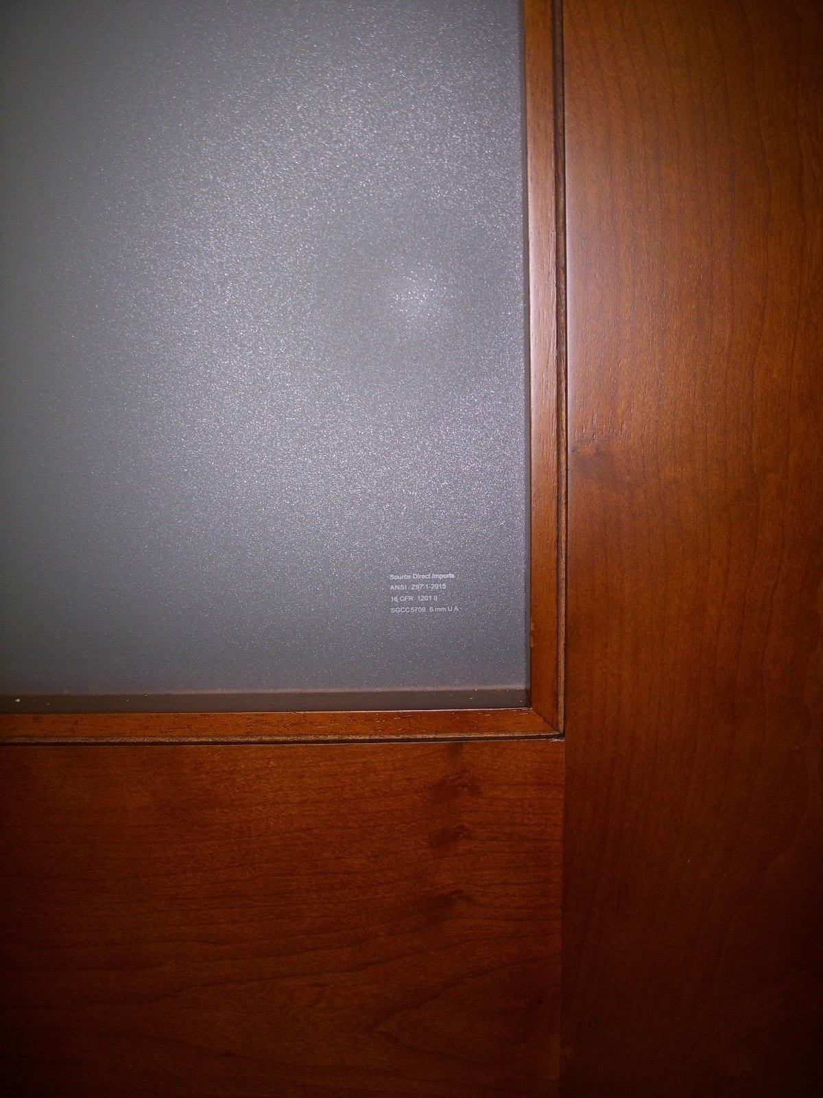 fogged glass door / rolling cherry door / sliding door /