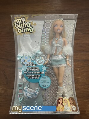 Barbie My Scene My Bling Bling Barbie Doll 2005 Mattel J1038, Real Diamond!