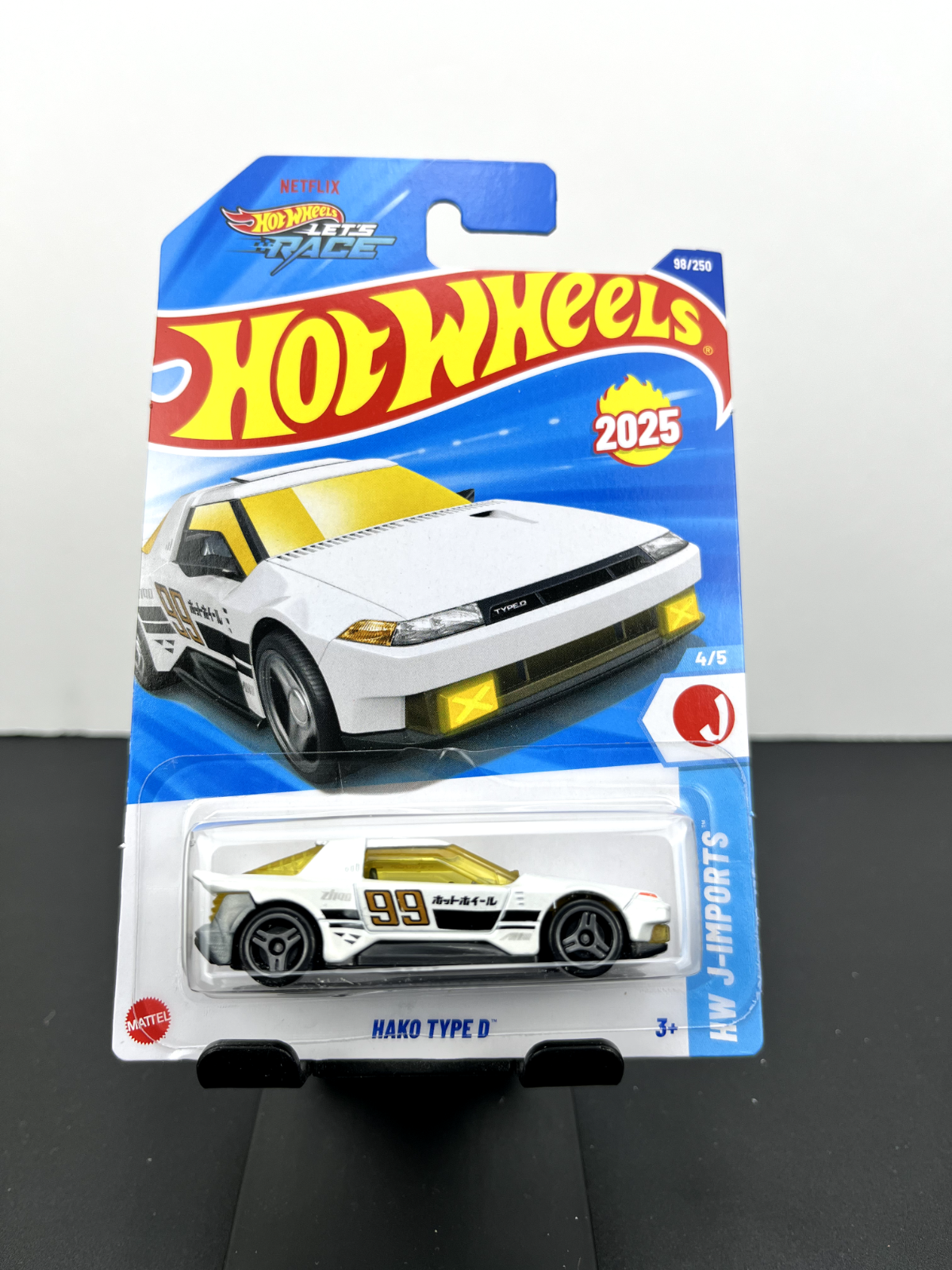 Hot Wheels 2025 Mainline HW J-Imports Hako Type D White HW Lets