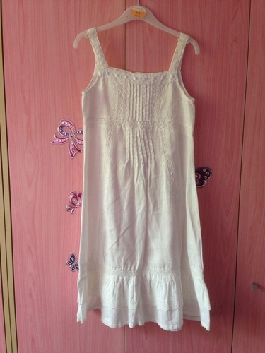 REISS Anna 100% Linen Tropical Midi Dress in Neutral/Green UK Size 16 |  eBay UK