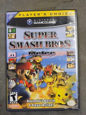 Super Smash Bros Melee (GameCube) CASE, COVER ART Only. NO MANUAL, NO DISC